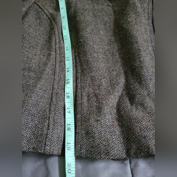 Tribal | NWOT Brown Tweed Moto Style 3/4 Sleeve Crop Jacket (SIZE 4) - Picture 8 of 10